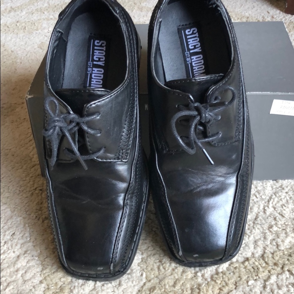 Stacy Adams Black dress shoes for Boys